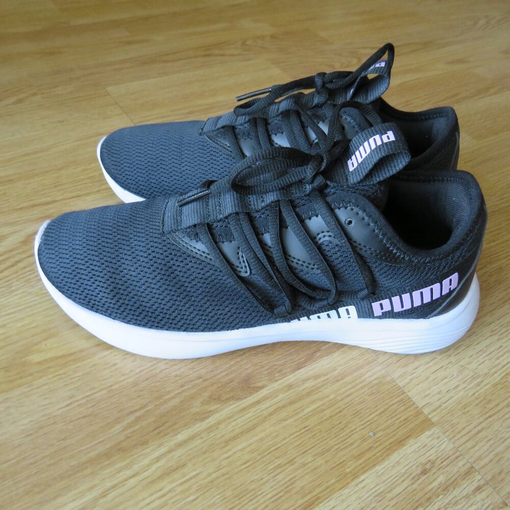 Puma Women's Softfoam Softride Black White Athletic Sneakers 8